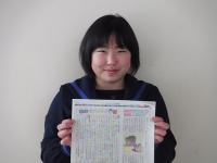 はなまるキッズのスタンプをいただいた２年生女子